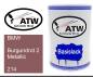 Preview: BMW, Burgundrot 2 Metallic, 214: 500ml Lackdose, von ATW Autoteile West.